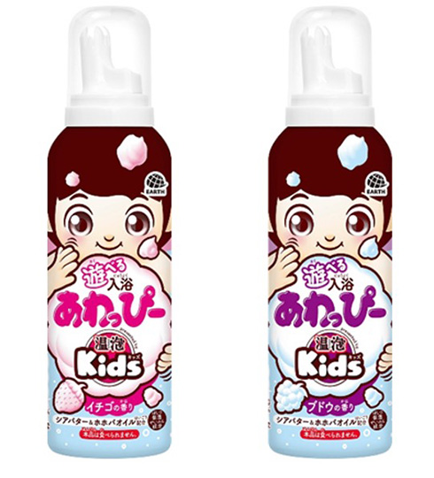 泡の形を自在に変えて遊べる入浴泡　泡で楽しめる入浴グッズをアース製薬が発売