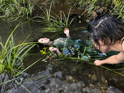 オフィーリアごっこ メイキング
