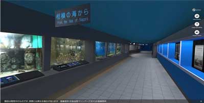 VR京急油壺マリンパーク バーチャル空間 3D化 水族館