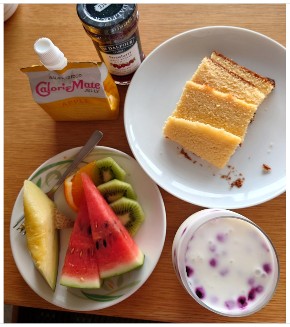 一時退院を報告する秋野暢子