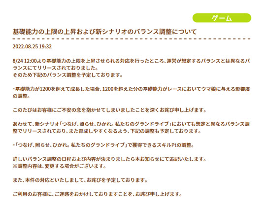 ウマ娘 実質1250