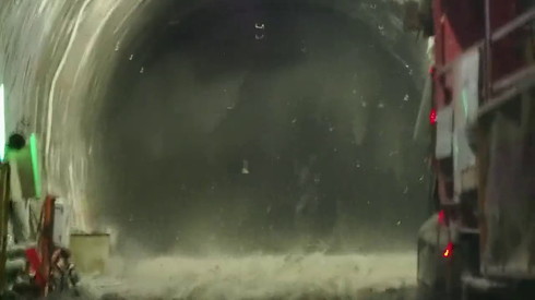 北海道新幹線のトンネル工事