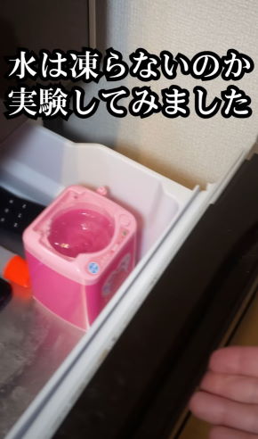 ミニ洗濯機実験