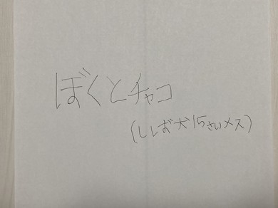 愛犬の自由研究