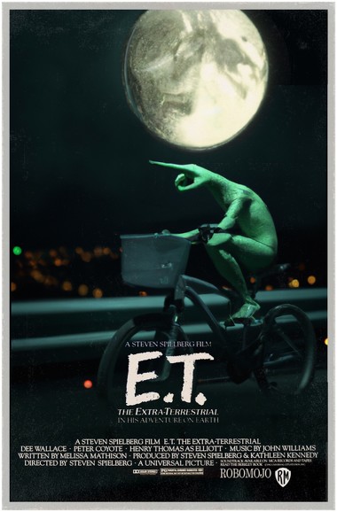 AI（人工知能）が生成した「E.T.」のポスター画像
