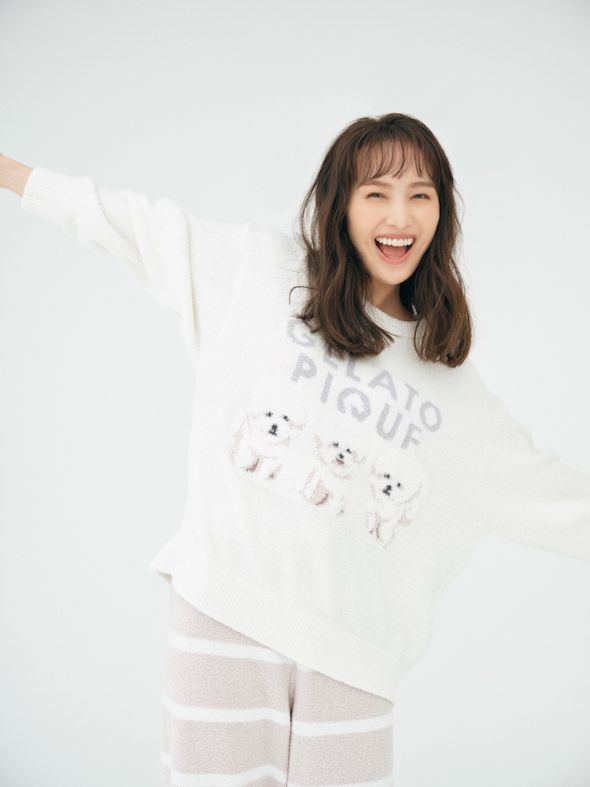  モチーフジャガードプルオーバー