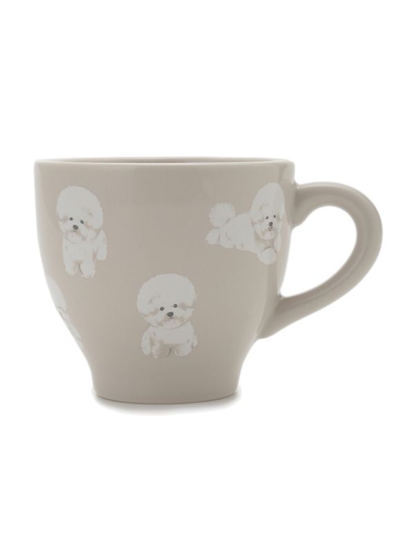  ビションフリーゼ柄マグカップ