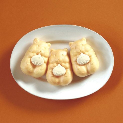 ハムスターモナカ秋限定・栗餡バージョン