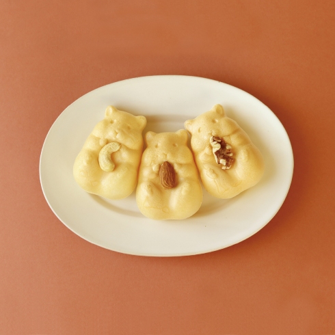 ハムスターモナカ秋限定・栗餡バージョン