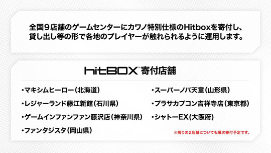 カワノ選手 Hitbox 寄付