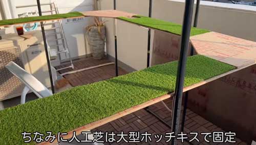 猫用のケージが完成間近