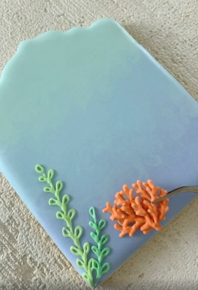 サンゴなどの装飾