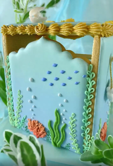 アイシングクッキーで作ったアリエルのクローゼット