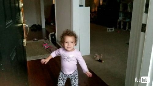 「Little Girl Freaks Out and Cries After Watching Dad in Colorful Costume - 1358619」