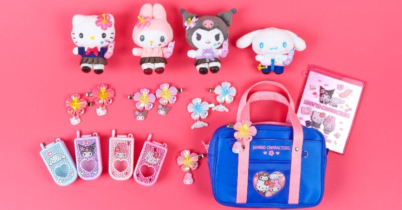 サンリオ　平成コギャル　ときめき　ヘアクリップセット　シナモロール　ハイビスカス サンリオ 平成コギャル ときめき ヘアクリップセット
