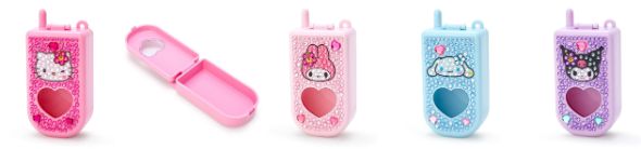  ストーンデコされたガラケー型小物入れ