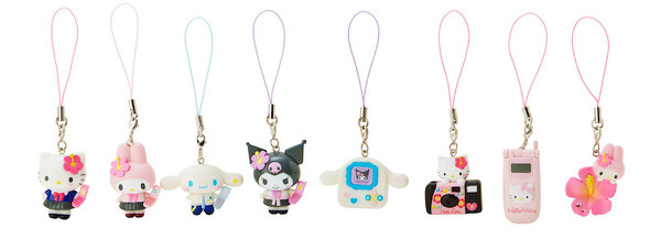 サンリオキャラがハイビスカス＆2つ折りケータイで“あの頃”の