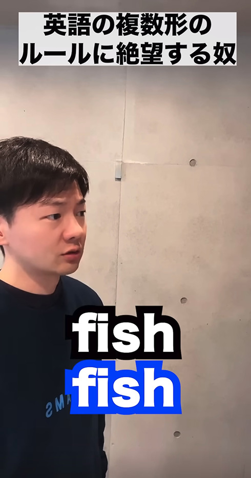 「mouseの複数はmice」→「footはfice？」「いいえ、feetです」　複数形の紹介動画に英語わからんと絶望しそう