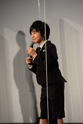 映画「妖怪大戦争 ガーディアンズ」舞台あいさつでの寺田心