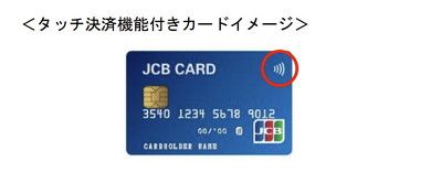 タッチ決済対応カードのイメージ