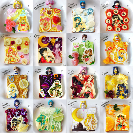 美少女戦士セーラームーンの生誕祭ランチプレートがかわいい