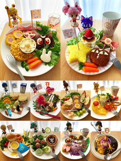 美少女戦士セーラームーンの生誕祭ランチプレートがかわいい