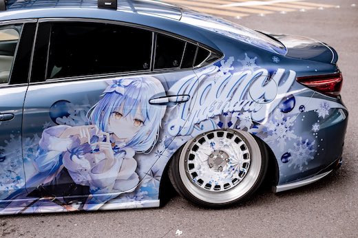 痛車 雪花ラミィ ホロライブ マツダ アテンザ