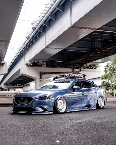 痛車 雪花ラミィ ホロライブ マツダ アテンザ