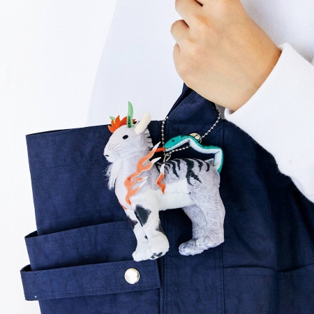 マスコットはボールチェーンつき。バッグにつけてお出かけもできる画像