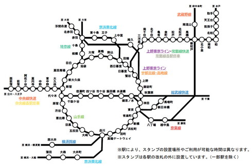 デジタル駅のスタンプ