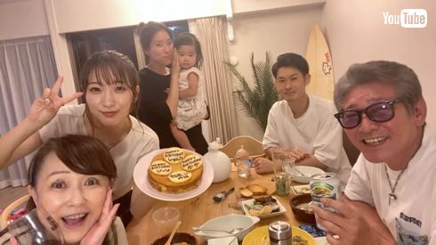 つちやかおりと元「シブがき隊」布川敏和が敬老の日と誕生日祝い