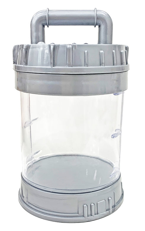 ラボポット型ディスプレイケース・グレー