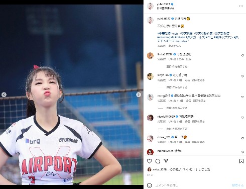 台湾のチアリーダー「楽天ガールズ」のユンシー
