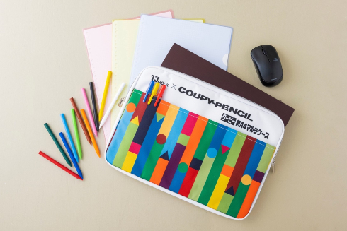 サクラクレパスの文具たち クーピー柄A4マルチケース BOOK