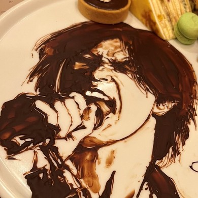 見事なチョコペンアート