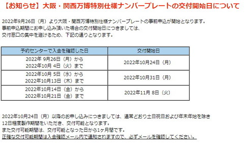特別仕様ナンバープレートのデザイン