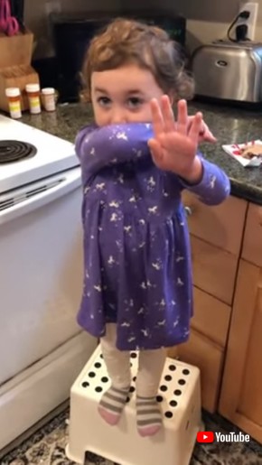 Little Girl Gets Caught While Sneaking Cookie Inside Her Mouth - 1362103