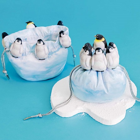 ギュッと集まってあったまるペンギンきんちゃくの会