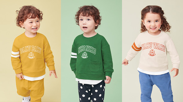 GU baby×「シナぷしゅ」コラボウェアが帰ってくる 楽しいしかけ