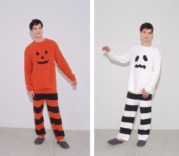 ジェラートピケ ハロウィン 2022年 オバケ ゴースト顔のルームウェアセット ジェラートピケ ハロウィン 2022年 オバケ ゴースト顔のルーム