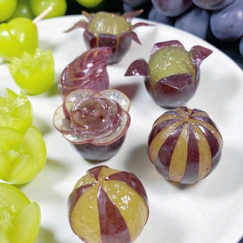 ブドウ シャインマスカット フルーツカット 飾り切り