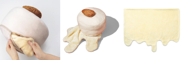 ボンボンショコラをモチーフにしたクッションがかわいい