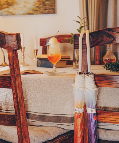 クリームソーダ  傘 コラボ