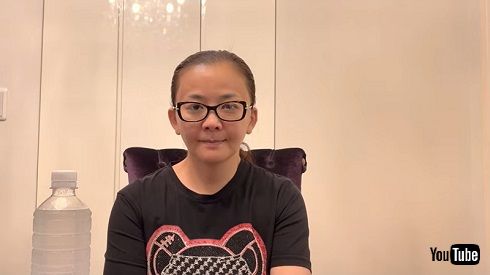 動画で反論する華原朋美