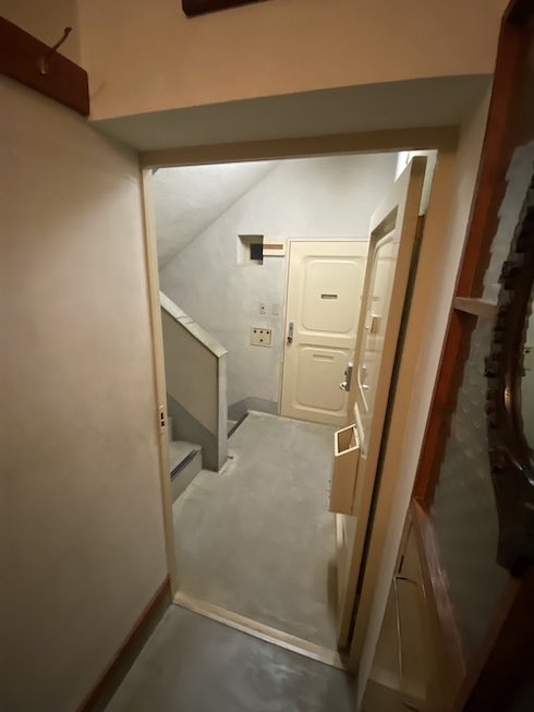 ドアを開けたところ