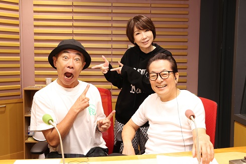 「伊藤蘭 RAN To You」で伊藤蘭と水谷豊、木梨憲武の3ショット