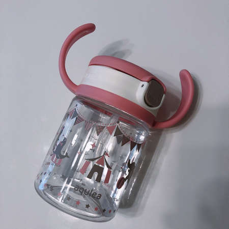 夫が組み立てたストローマグが面白い