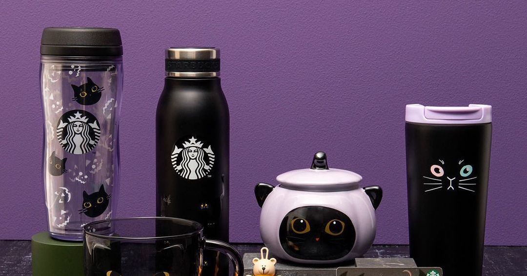 スタバにハロウィンデザインのグッズがやってきた 黒猫