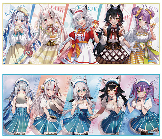 「ホロライブ×ローソン」コラボ　白上フブキ、大神ミオ、百鬼あやめ、天音かなた、常闇トワ