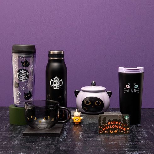 スターバックス ハロウィンタンブラー＆マグ スタバにハロウィンデザインのグッズがやってきた 黒猫
